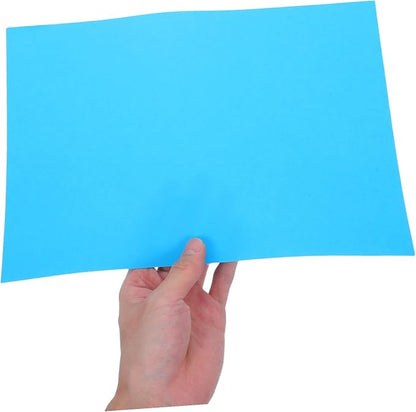 100pcs Blue Copy Paper Colored Printer Paper for Craft Letter Multi-purpose Smooth Texture Quick Drying Surface for DIY Creative Drawing Printing Projects