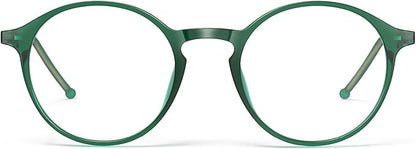 VISOONE Round Lightweight Blue Light Blocking Glasses Women Men Fashion Cute Thin Eyewear Niko