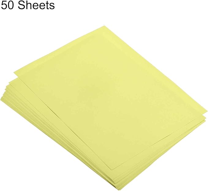 MECCANIXITY 50 Sheets Colored Copy Paper 16.5 x 11.7 Inch Printer Paper 80gsm Light Yellow for Office Printing, Document Copying, Invitations, Forms, Art Projects