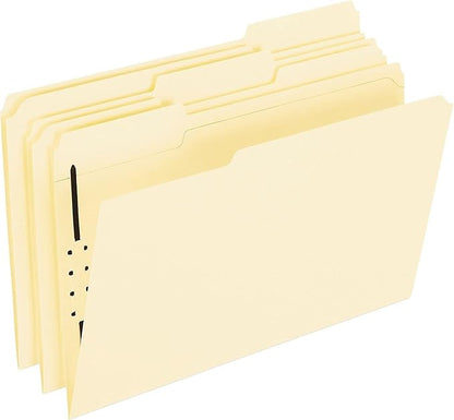 Pendaflex Manila Fastener Folders, Legal Size, 1 Fastener, 1/3 Cut, 50/BX (FM310EE)