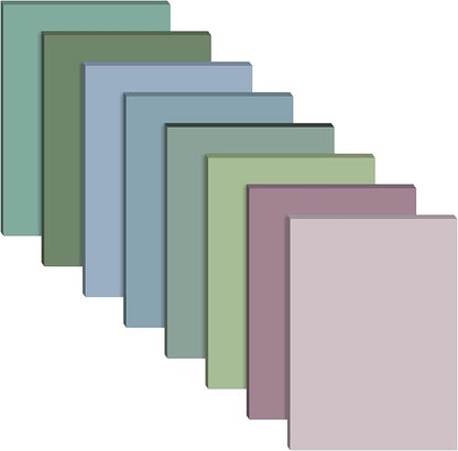 Yinder 4 x 6 Inch Transparent Sticky Notes Translucent Sticky Notes Waterproof Clear Self Memo Pad See Through Bible Journaling Accessories Office School Supplies, 8 Pack 240 Sheets(Pastel)