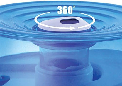 Crane Personal Ultrasonic Cool Mist Humidifier, for Home Bedroom Hotels Travel and Office, 0.2 Gallon, Filter Free, Blue and White (Pack of 2)