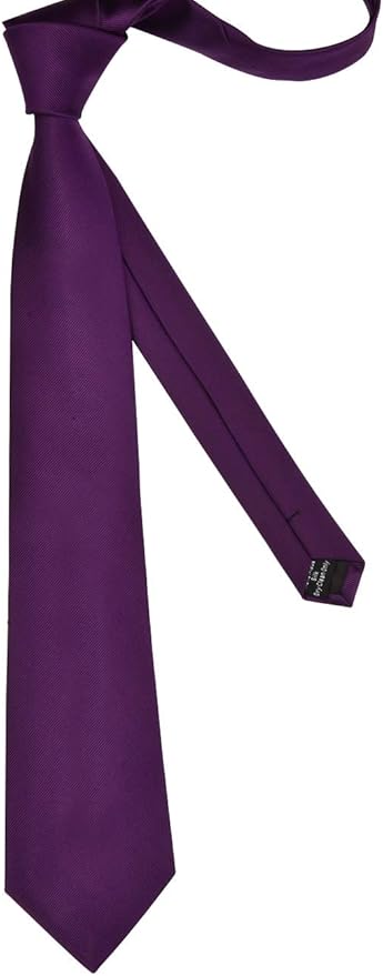 GUSLESON Classic New 3.15"（8cm） Men's Solid Color Necktie Wedding Business Tie + Gift Box
