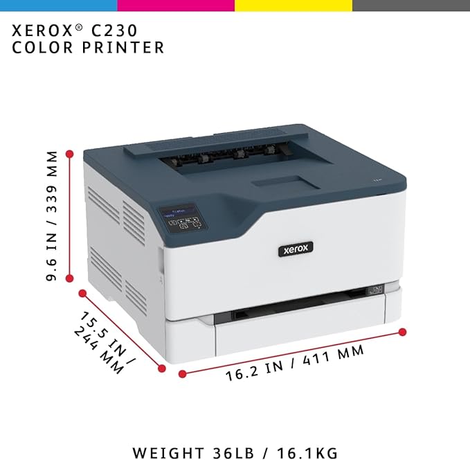 Xerox C230/DNI Color Printer, Laser, Wireless
