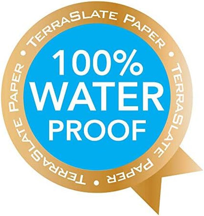 TerraSlate Premium Waterproof Printer Paper, 8 MIL 8.5 x 11 Inches, Durable & Heavy-duty paper (100 Sheets)