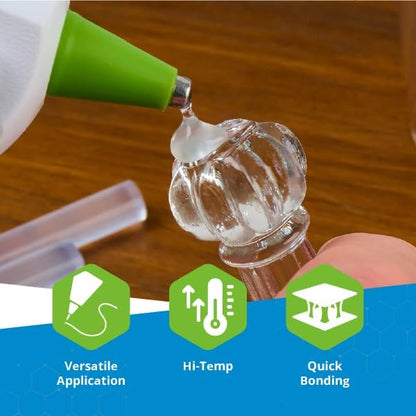 Adtech Mini Hot Glue Sticks Clear | High Temperature | Bonds in 30 Seconds | 800 Count, Pack of 8