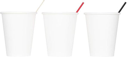 Karat C-K508W 8 oz White Paper Hot Cup, 80mm Diameter - Case of 1000 pcs