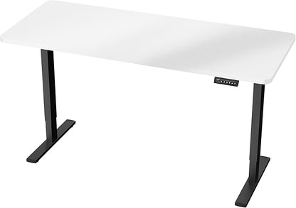 VIVO Electric Dry Erase 60 x 24 in Standing Desk, Memory Height Adjustment, 1B Series, Whiteboard Top Black Frame, DESK-KIT-1B6WE