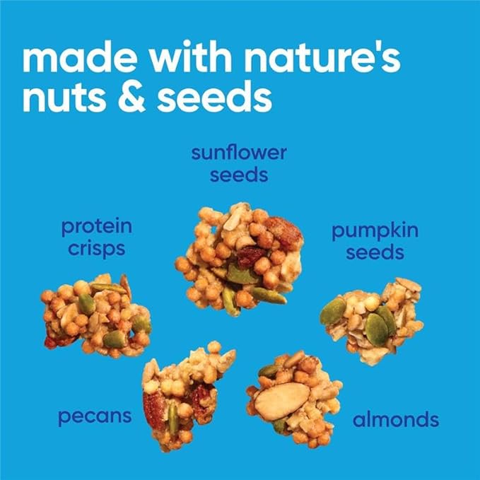 NuTrail 17g Protein Nut Granola Cereal, Variety Pack, No Sugar Added, Keto, Low Carb, Gluten Free, Grain Free, Healthy Breakfast 8 oz. 3 Count