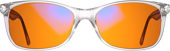 Swanwick Crystal Night Swannies - 99% Premium Blue Light Blocking Glasses, Anti Glare Anti-Fatigue & Eyestrain for Screens