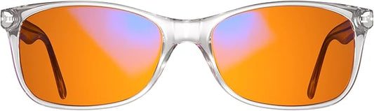 Swanwick Crystal Night Swannies - 99% Premium Blue Light Blocking Glasses, Anti Glare Anti-Fatigue & Eyestrain for Screens
