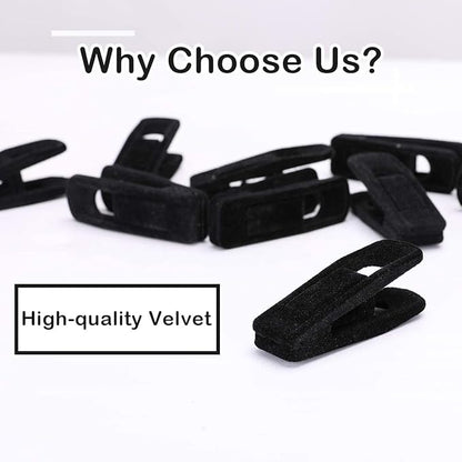 Trgowaul Velvet Hangers Clips, Pants Hangers Velvet Clips, Strong Finger Clips Perfect for Thin Velvet Hangers