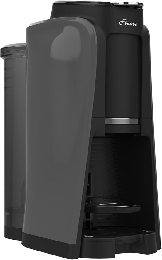 Flavia Aroma Brewer - Coffee Machine, Makes Coffee, Lattes, Tea, and other Hot or Iced Beverages with Single-Serve Freshpacks, Multiple Brew Sizes, Grey