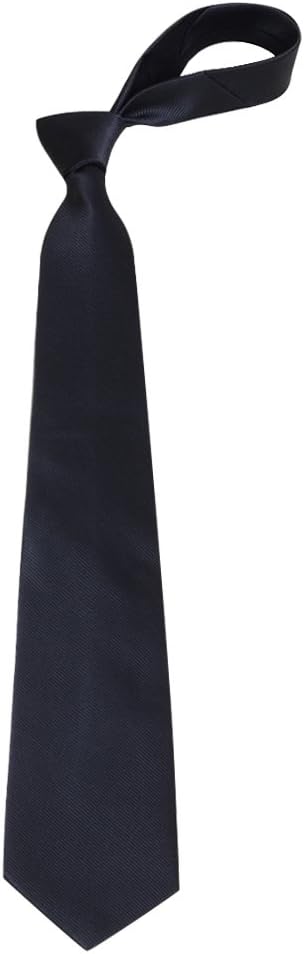 QBSM Mens Solid Polyester Textile Neckties Pure Color Neck Ties