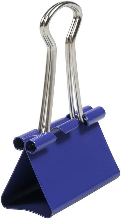 JAM PAPER Colorful Binder Clips - Medium - 1 1/4 Inch (32 mm) - Purple Binderclips - 15/Pack