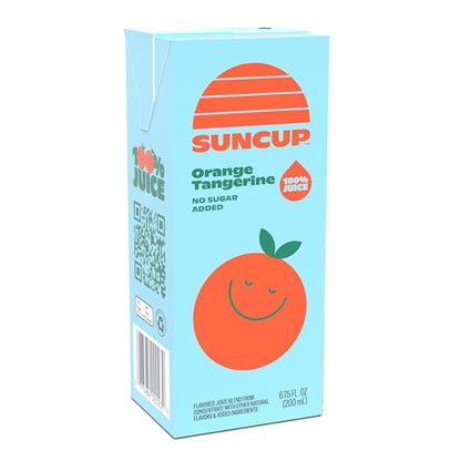 SunCup Juice - Orange Tangerine (40 Pack) 6.75 oz Juice Box with Straw | 100% Orange Tangerine Blend for Kids, Bulk Pack for School Lunches, After-School Snacks, Sports Events, and Daily Hydration