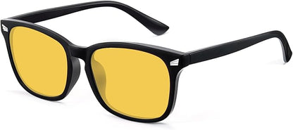 Blue Light Glasses for Woman Men | 99% Blue Light Blocking Glasses | Computer Glassess | Night Driving | Gaming | TV Phone Screen Reader Square Frame | Anti Eyestrain & UV Glare Protection