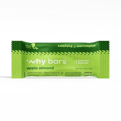 Protein Bars, Apple Almond, 2.04 Ounce Bars (Pack of 12 Protein Bars) - Protein Bar Superfood, Gluten Free, Non GMO, Organic, Vegan, Simple Ingredients