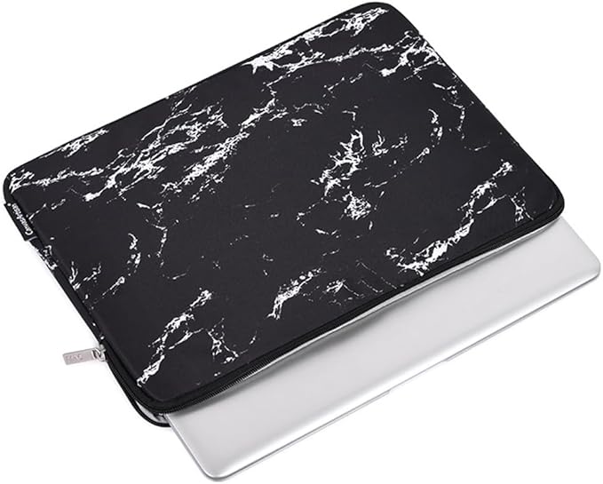 Laptop Sleeve 14 Inch,Waterproof Protective Notebook Case Briefcase Carrying Bag Compatible with MacBook,Acer,Asus, Dell,Lenovo,Microsoft,HP Laptop Cover (Marble, 15 inch)