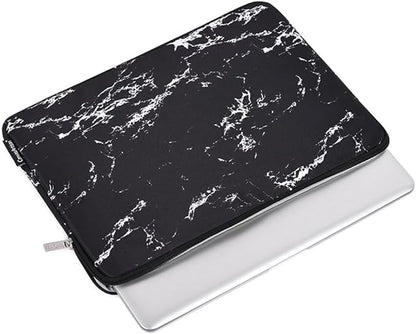 Laptop Sleeve 14 Inch,Waterproof Protective Notebook Case Briefcase Carrying Bag Compatible with MacBook,Acer,Asus, Dell,Lenovo,Microsoft,HP Laptop Cover (Marble, 15 inch)