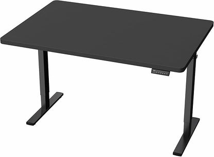 VIVO Electric 48 x 30 in Standing Desk, Memory Height Adjustment, 1B Series, One-Piece Black Top, Black Frame, DESK-KIT-1B5B