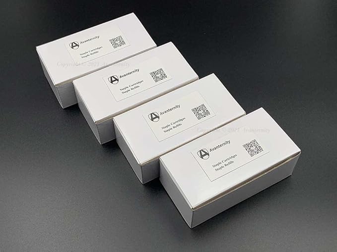 Avanternity's Staple Refills, Compatible with Canon Staple Cartridge D3 0250A013 (Pack of 4 Boxes)