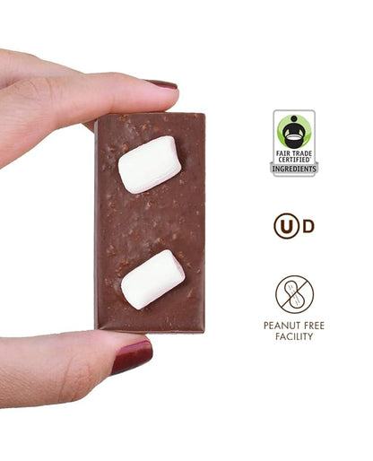 Chuao Chocolatier Oh My S'mores Milk Chocolate Mini Bars | Gourmet Marshmallow Graham Cracker No Preservatives | For Gift Baskets, Christmas, Birthday | 20 Pack