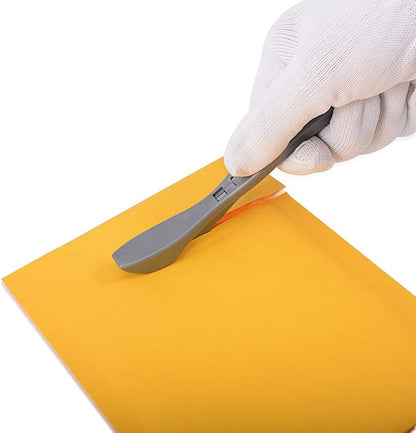Gomake Wrapping Paper Cutter 3PCS Gift Wrap Cutter,Concealed Blade Safety Knife with 10 Replaceable Blade for Birthday Paper Gift Wrapping Paper Roll Cutter and Christmas Wrapping Paper Cutter Tool