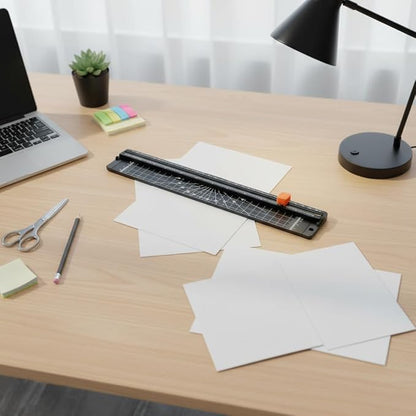 A4 Paper Cutter Machine With Photo Trimmers & Cutting Mat(Round cutter), Paper Cutter Photo Trimmer, Cutting Machine for Craft Paper, Coupon, Label, Cardstock