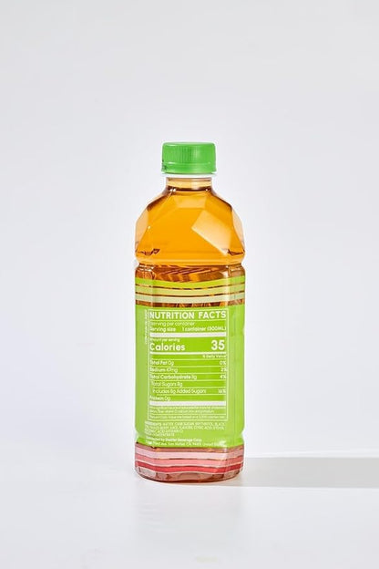Shaken Strawberry Jasmine Black Tea – Real Leaf Brewed Iced Tea, Asian-Inspired Flavor, Non-GMO, 16.9 fl oz Bottles (Pack of 12)
