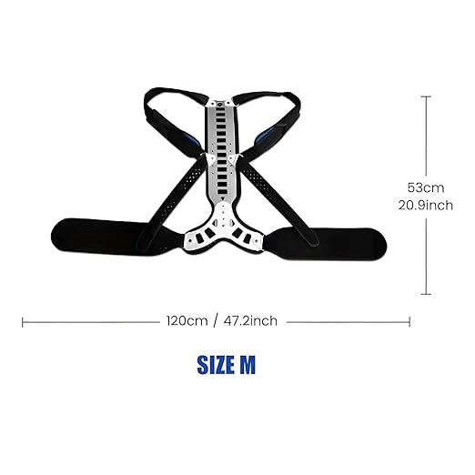 Adjustable Spine Posture Corrector for Back Support,2026 New Full Scoliosis Back Brace Posture Corrector for Kyphosis and Vertebral Compression Fracture Men and Women (Black, Medium)
