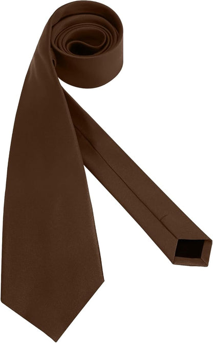Men's Ties Solid Pure Color 3.15" (8CM) Necktie Plain Formal Business Wedding Black Ties For Men