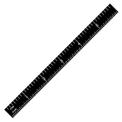 PEC Tools 6-inch Flexible Metal Ruler (5 Pack), High Contrast Machinist Rule, 4R Graduation (1/8", 1/16", 1/32", 1/64"), 6" Stainless Steel Ruler with Black Chrome Finish, Easy to Read, Made in USA
