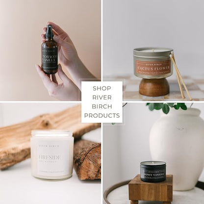 River Birch Sage + White Pine Scented Natural Hand Soap - Handmade Soap - Moisturizing Hand Wash with Amber Glass Dispenser - Luxury Scented and Hydrating - Vegan and Non-Toxic - 16 Fl Oz