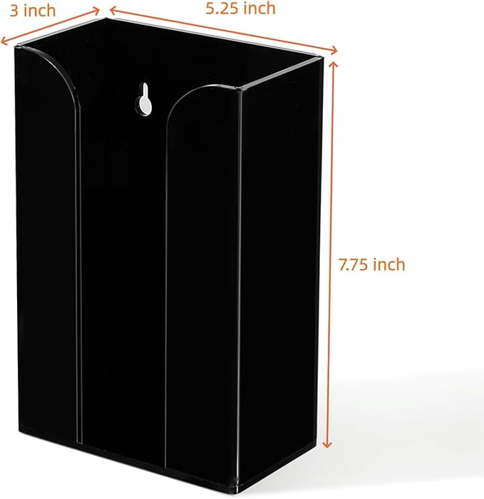 IEEK Coffee Cup Sleeve Holder,Coffee Collar Organizer for Bulk Storage,Kraft Paper Cup Sleeves Rack Black Acrylic Coffee Sleeve Dispenser,Countertop and Wall Mount Disposable Cup Sleeves Organizer