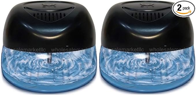 Bluonics Fresh Aire 4 Pack Water Air Washer, Air Revitalizer & Freshener with 4 Fragrance Bottles, 7-Color LED Night Light & White Noise Feature