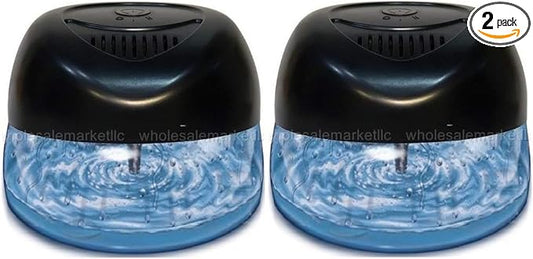 Bluonics Fresh Aire 4 Pack Water Air Washer, Air Revitalizer & Freshener with 4 Fragrance Bottles, 7-Color LED Night Light & White Noise Feature