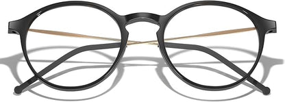 VISOONE Round Lightweight Blue Light Blocking Glasses Women Men Fashion Cute Thin Eyewear Niko