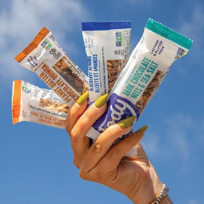 Fody Foods Snack Bars Variety Pack, 1.41 Oz (Pack of 24), Almond Coconut & Blueberry Almond, Protein Bars, Low FODMAP, Gut & IBS Friendly, Vegan, Lactose Free, Non-GMO, Gluten Free