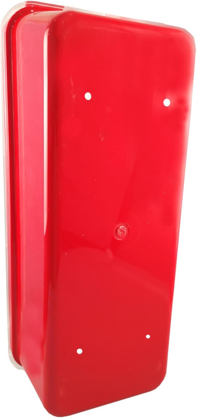 Victory Fire Extinguisher Cabinet Box Plastic Red Cabinet with Cover for 5lb 10lb Extinguisher (for 10LB Fire Extinguisher)