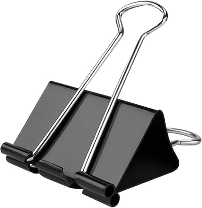50 Pack Extra Large Binder Clips 2.4 Inch, Upgrade Large Binder Clips Big Paper Clips Clamps for Office and Home Supplies, Black