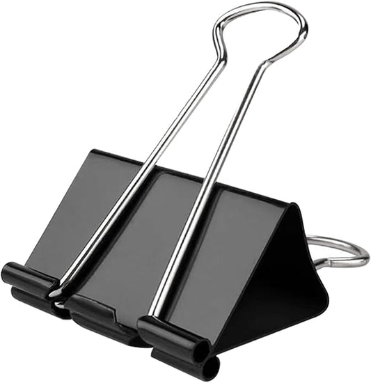 50 Pack Extra Large Binder Clips 2.4 Inch, Upgrade Large Binder Clips Big Paper Clips Clamps for Office and Home Supplies, Black