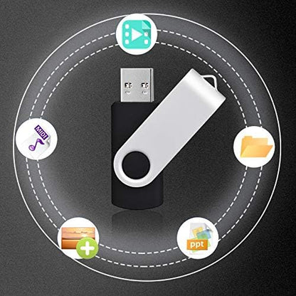 Flash Drive, 8 GB USB Flash Drive Pack Thumb Drive KEXIN 8GB Flash Drive Jump Drive Bulk USB Flash Drive for Data Storage, (10 Pack, Multi-Color)