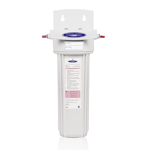 Crystal Quest Arsenic Removal/in-line Water Filter System Filters Up to 1000 Gallons - Inline Water Filtration for Refrigerator, Ice Maker, Water Cooler, Coffee Maker