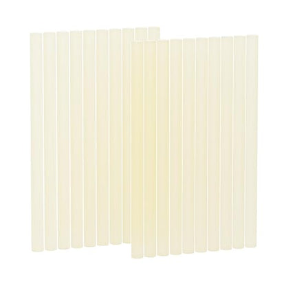 20-Pack Light Yellow Hot Melt Glue Sticks, 0.27″ Dia × 3.7″ Long – Multi-Purpose Adhesive for Crafting, Woodworking, Decoration & Repair