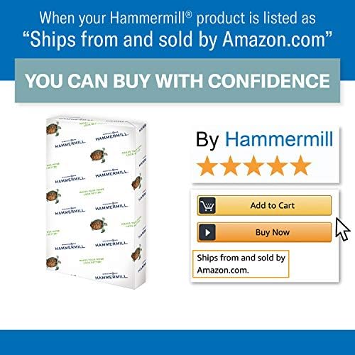 Hammermill Colored Paper, 20 lb Ivory Printer Paper, 8.5 x 14-10 Ream (5,000 Sheets) - Made in the USA, Pastel Paper, 103143C