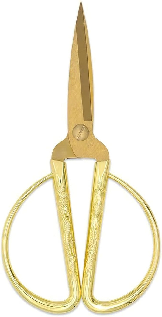 Gold Scissors, Ribbon Cutting Scissors for Grand Opening Ceremonies, Special Events Inaugurations and Ceremonies, Right/Left Handed 7.48"
