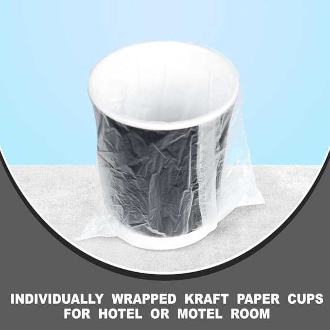 three leaf 9 Oz. Ripple Wall Cups Individually Wrapped, (Black) 900 Ct. Hot/Cold Cup For Coffee, Water, Tea, Juice, Picnic, Party, Travel And Events For Hotel and Motels (20 Packs Of 45)