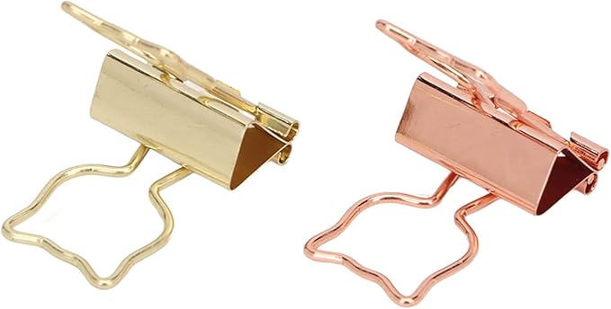 Cat Clips, Cute Clips Shaped Paper Medium, 100pcs in Two Colors - Strong Clamping Force, Rustproof Metal, Ideal for Students and Office Use