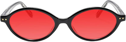 TIJN Olisa Blue Light Blocking Glasses for Women Men,Oval Glasses Frame Bluelight Glasses for Gaming/Computer/Screen